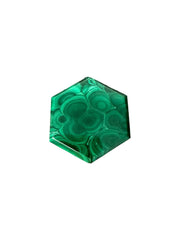 Malachite Hexagon Jewelry Trinket Box Democratic Republic of the Congo Handmade